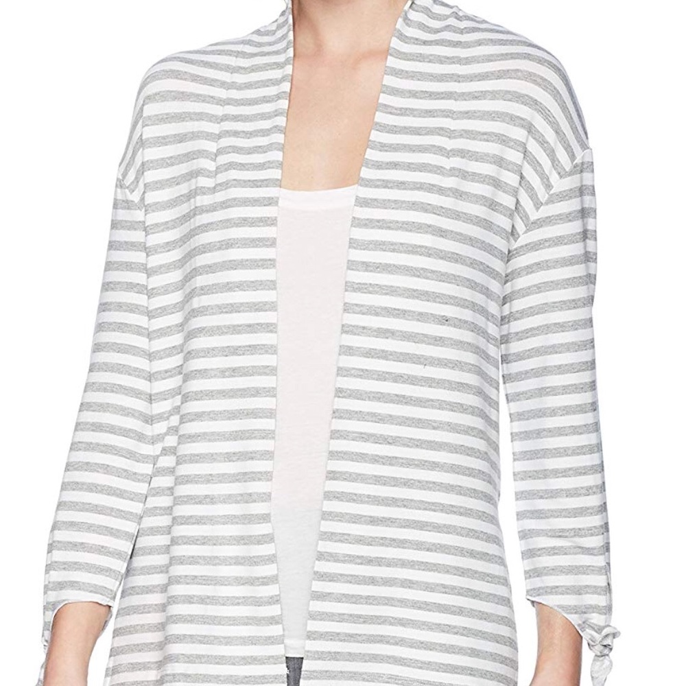 Three Dots Cape Cod Stripe Cardigan XL NWT